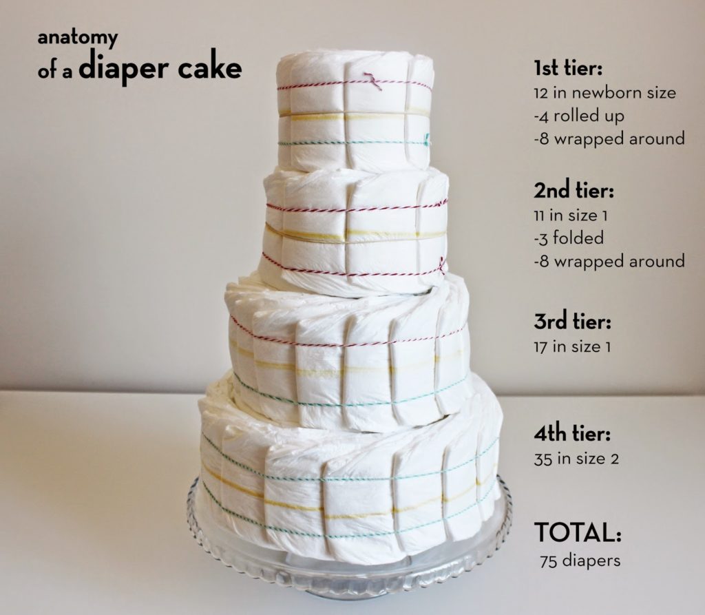 small diaper cake